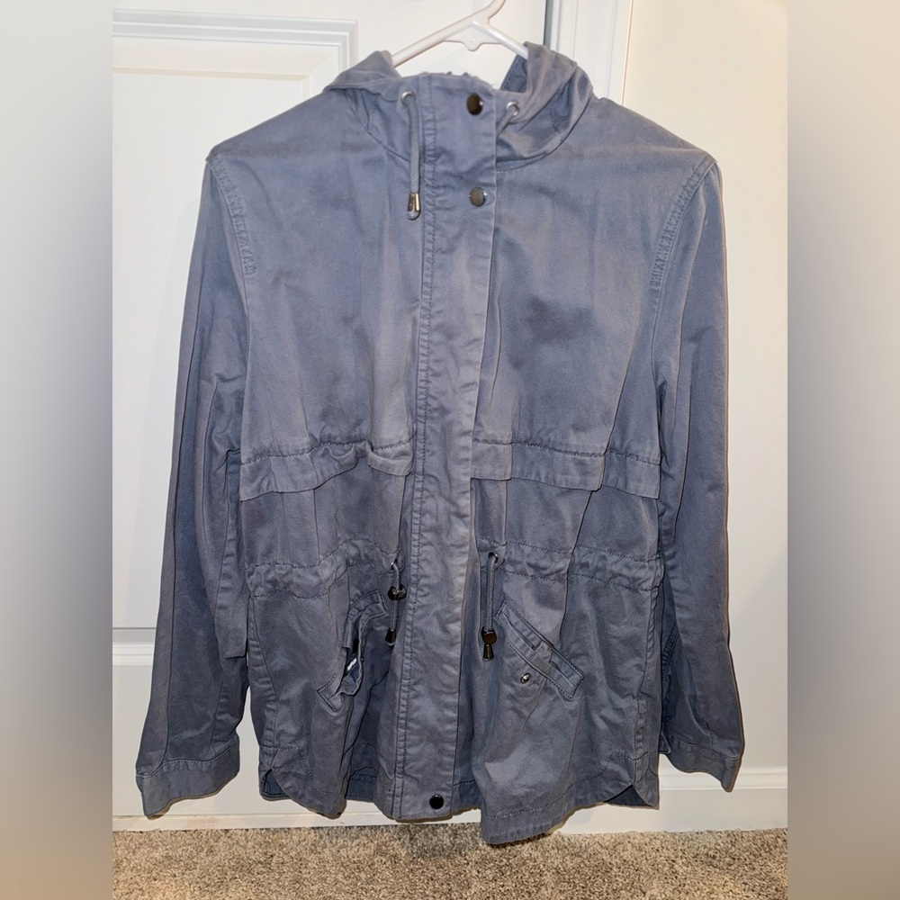 3/$25 Blue Utility Hooded Jacket